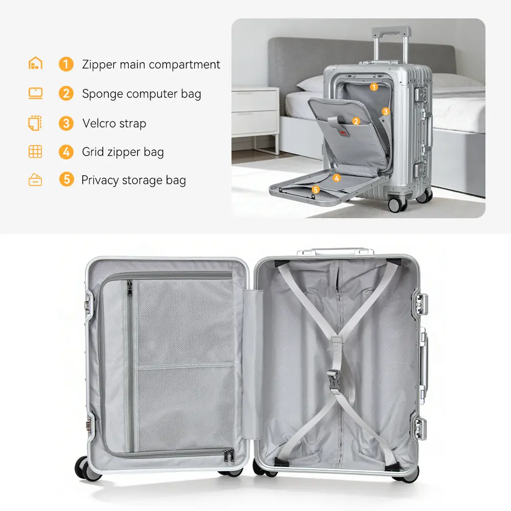 aluminum magnesium luggage