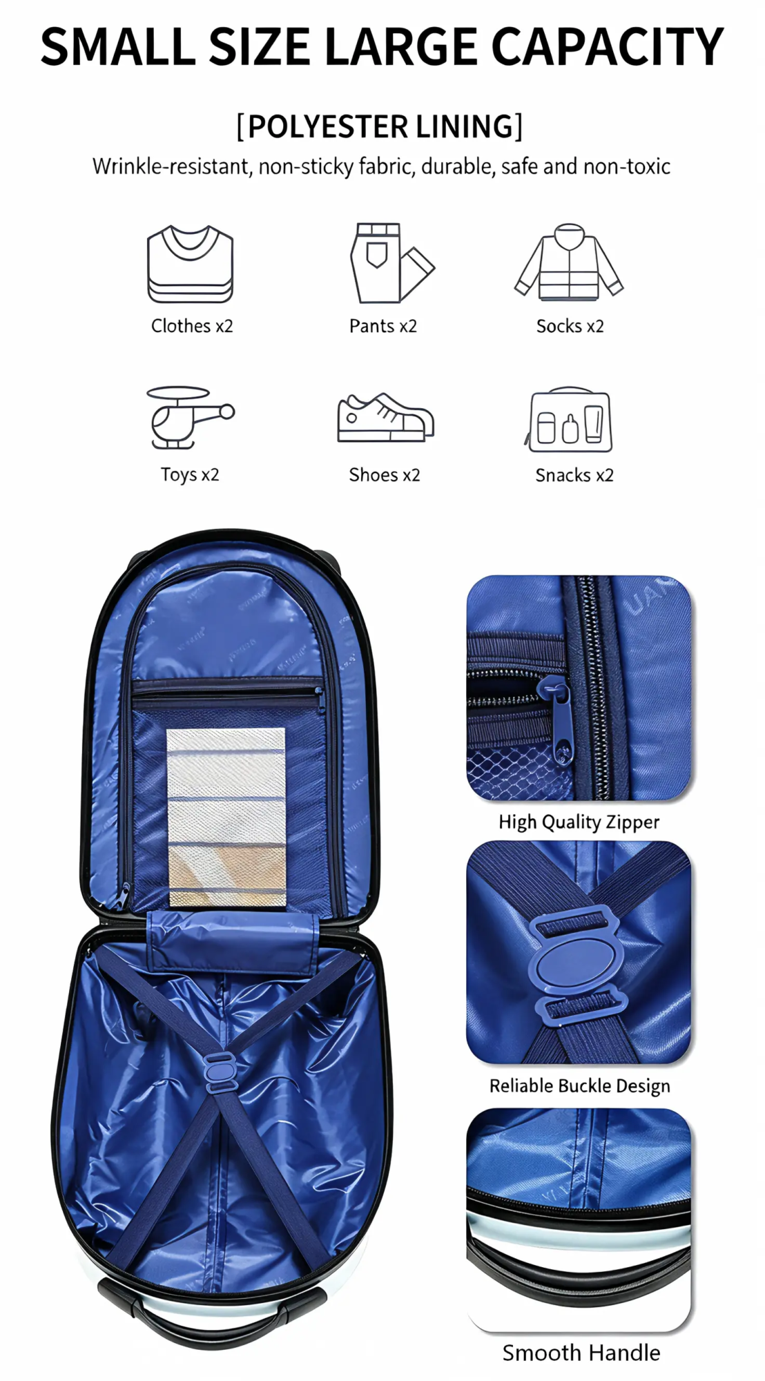 18 inch kids suitcase