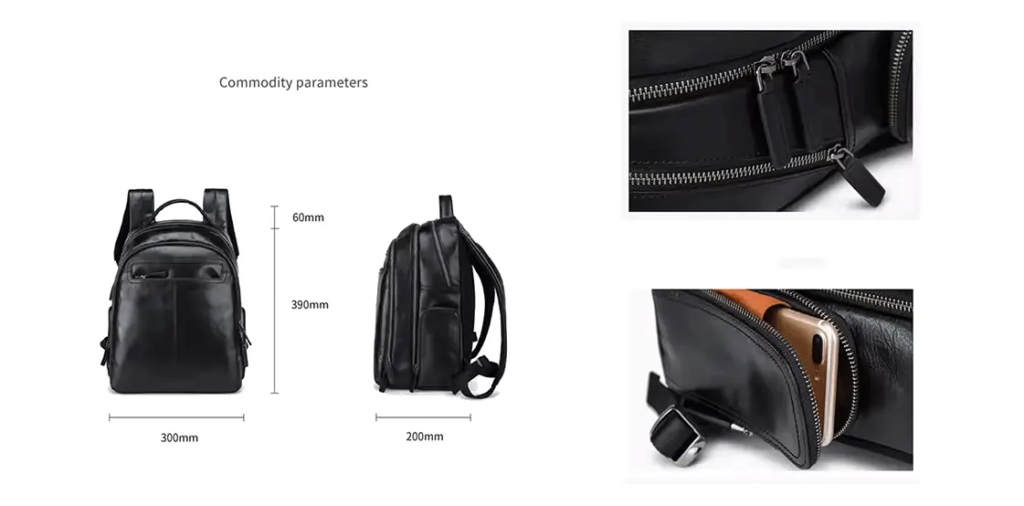genuine leather backpack