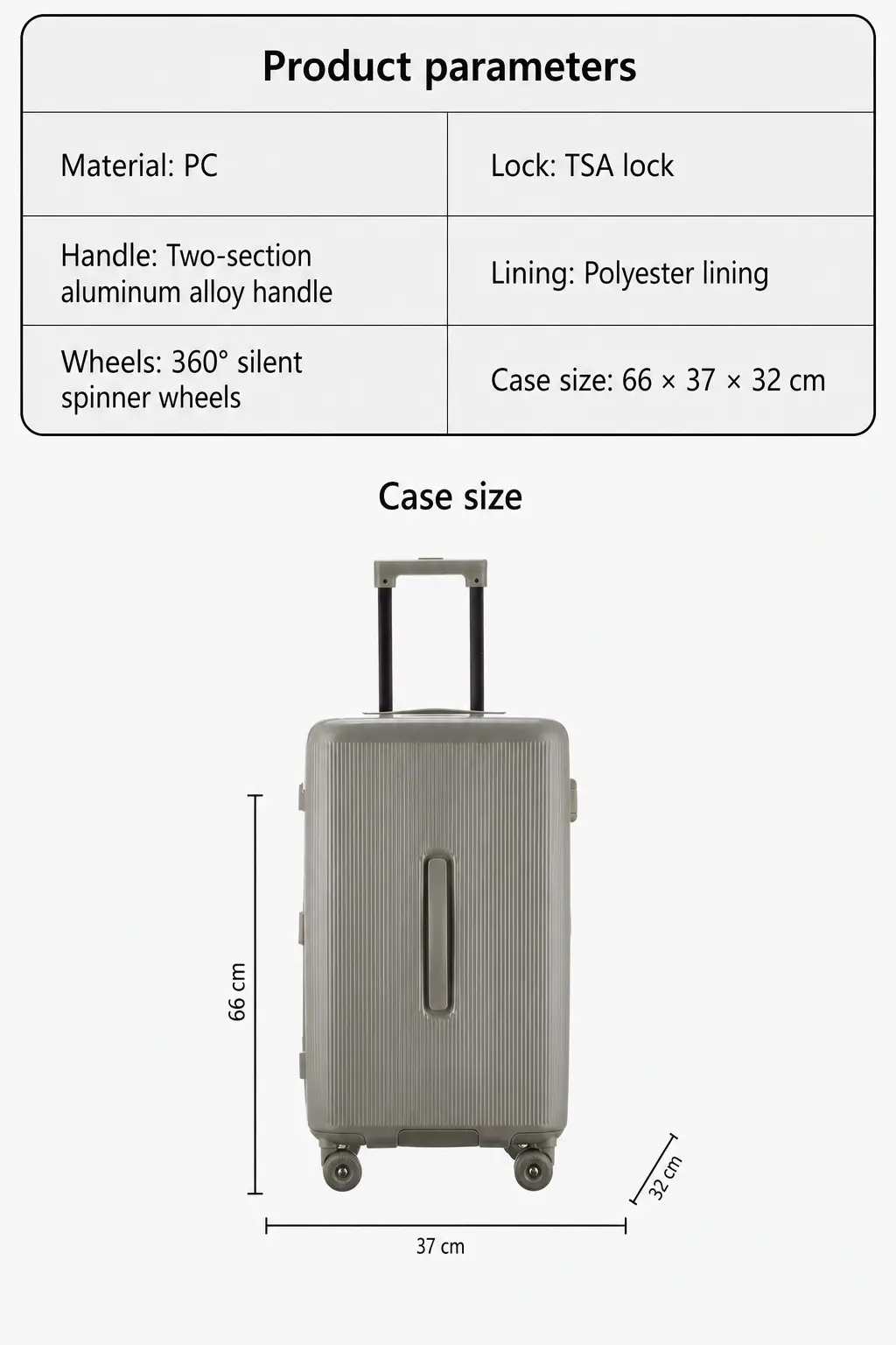 aluminium frame suitcase